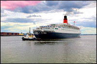 QEII on the Mersey